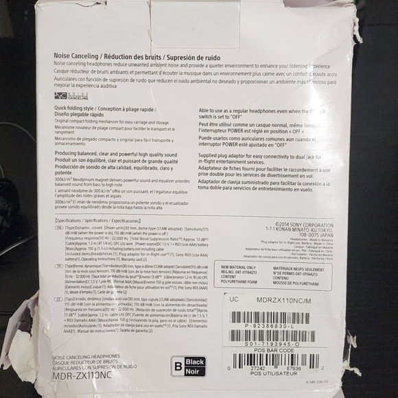 Sony Noise Canceling Headphones - Picture 5 of 5